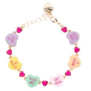 Betsey Johnson Sweetheart Link Flex Bracelet - NEW